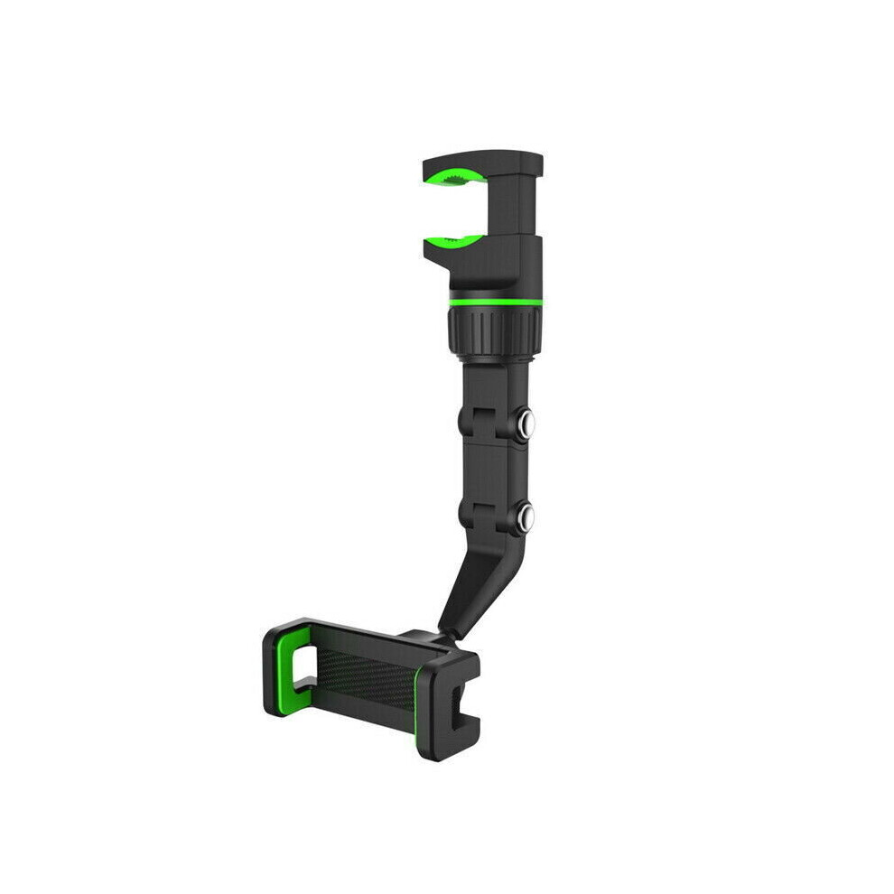 (Green) 360Â° Adjustable Rotation Phone Rearview Mirror Car Mount Uk Green 5055546014481