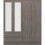 Nevada 4 Door 2 Drawer Mirrored Wardrobe Black Wood Grain 1