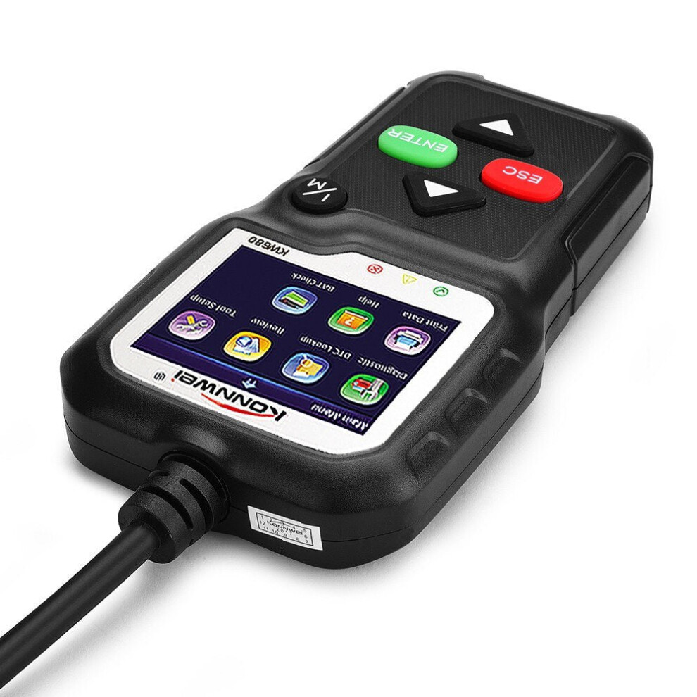 (Black) OBDII CAN Diagnostic Tool Car Code Reader for Cars