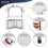 4ft Heavy Duty Folding Table Portable Camping Standing Table with Carry Handle 9