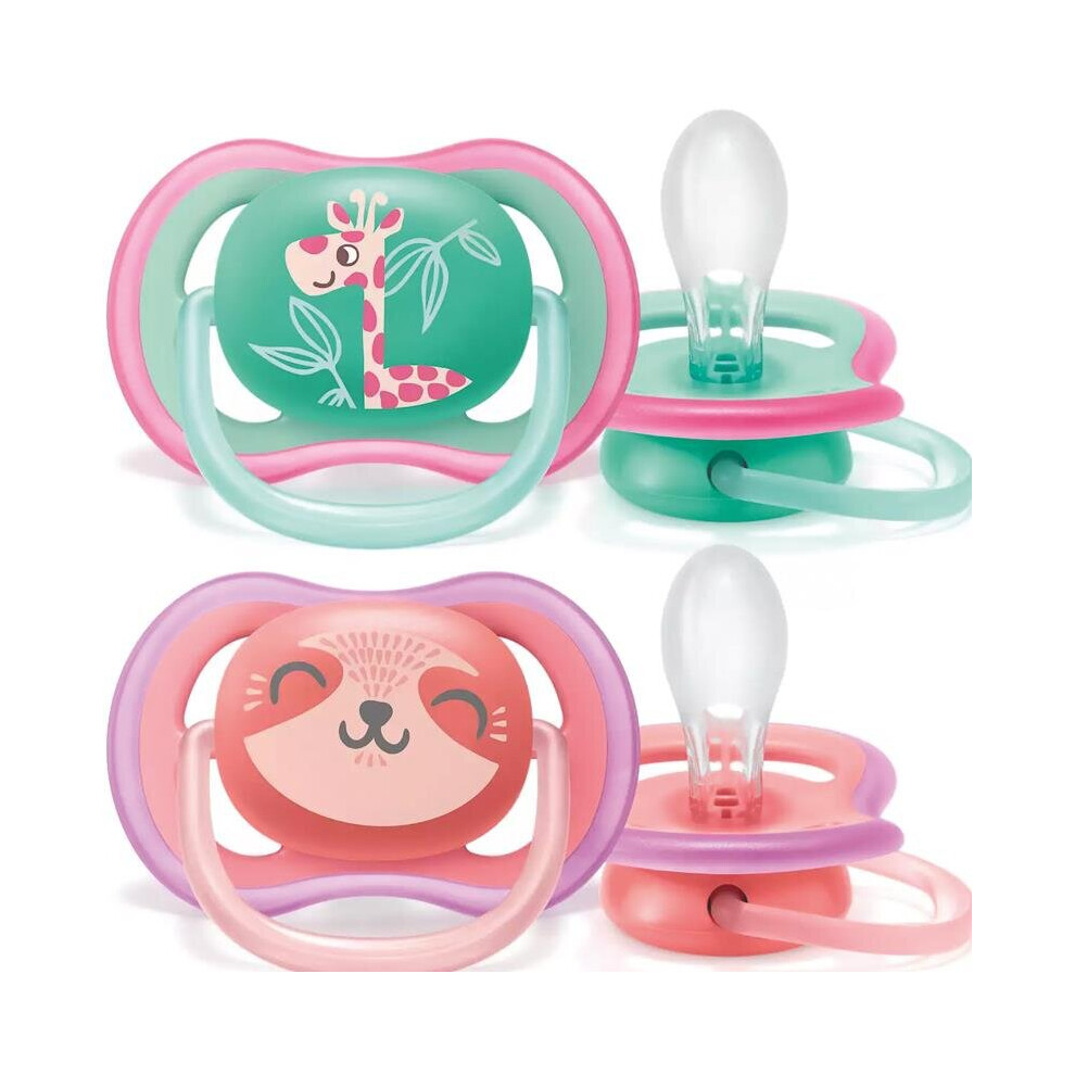 Philips Avent Ultra Air Soother Girl 18m+ 2Pk