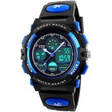 Urdesw Kids Digital Waterproof Watches for 6-15 Year Old Boys Electronic Toys Games for 6-15 Year Old Teen Boys Birthday Presents Gift for 6-15 Year