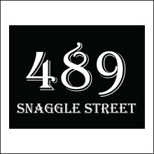 (400 x 300mm - 16 x 12, 1mm Pvc Foamex) CUSTOM HOUSE SIGN DOOR STREET NUMBER  PERSONALISED