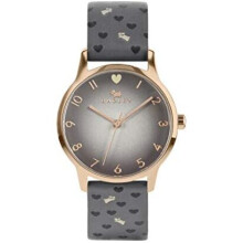 Radley Heart Dial Ladies Charcoal - Cool Grey Soft Calf Leather Strap Dog and Heart Print Watch RY2942A