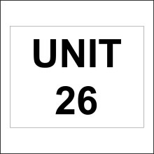 (400 x 300mm - 16 x 12, Sticker / Sav - White Background) CM178 Unit Number Sign Customise Personalise House Workplace Office Community 600mm x 450mm Magnetic - Vehicle Grade