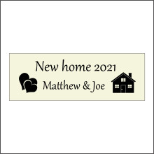 (150 x 50mm - 6 x 2, Dibond / Composite Aluminium) CM279 New Home 2020 Your Names Sign Personalise Me House Choice Text Flat 600mm x 200mm Magnetic - Vehicle Grade