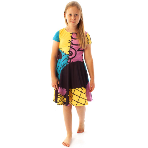 Disney (11-12 Years) Nightmare Before Christmas Dress Girls Sally Cosplay Fancy Dress Up