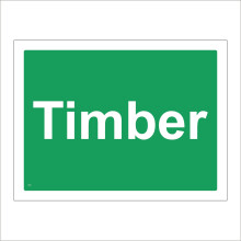 (400 x 300mm - 16 x 12, Magnetic - Vehicle Grade) CS204 Timber Recycling SIGN wood waste recycle construction bin skip container