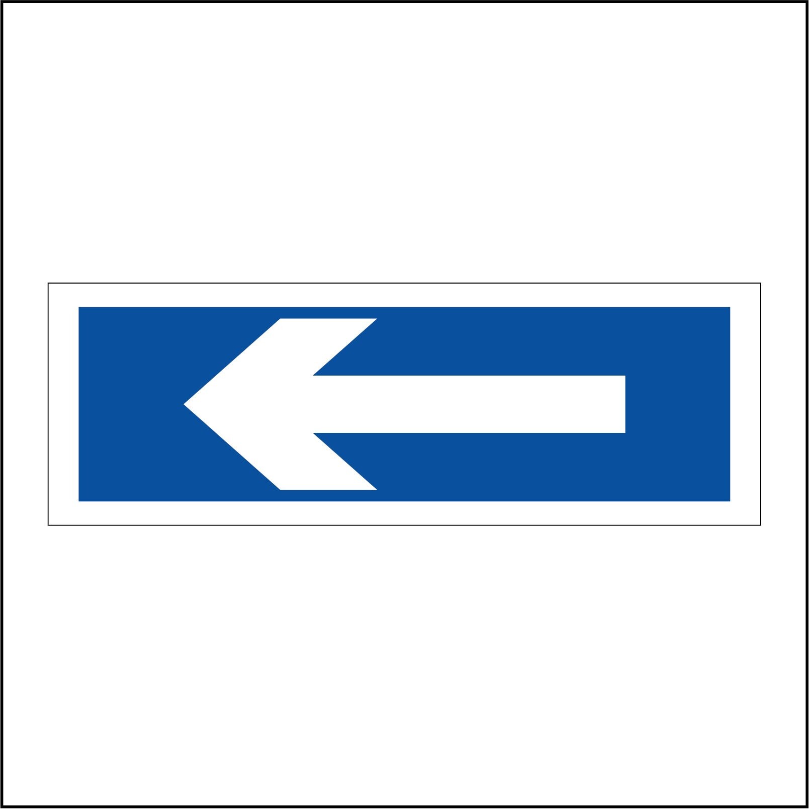 (450 x 150mm - 18 x 6, Sticker / Sav - White Background) CS214 Arrow ...