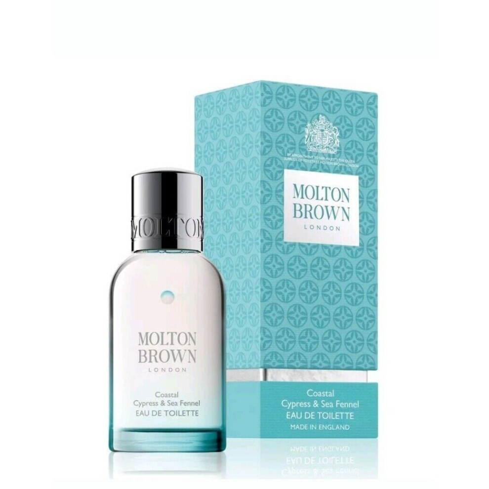 MOLTON BROWN COASTAL CYPRESS & SEA FENNEL EAU DE TOILETTE SPRAY 50ML NEW