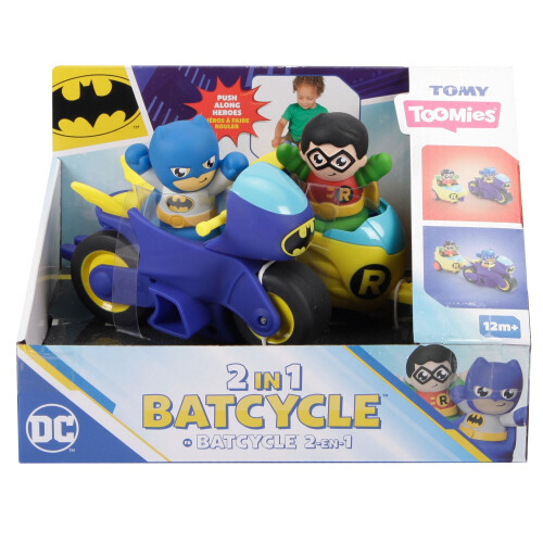 TOMY Tomy Toomies 2 in 1 Batcycle & Figures