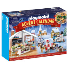 Calendario Avvento PLAYMOBIL - Cucina di Natale con Accessori e Personaggi Festivi per Giochi Creativi