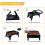 Camping Barbecue Portable Fire Pit Log Brazier Heater Outdoor BBQ 2