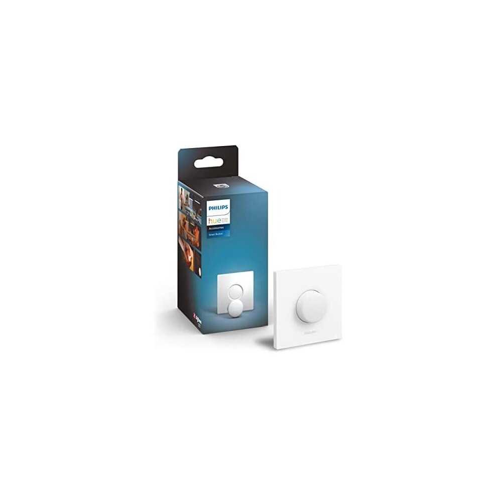 Philips Hue Smart Button Smart Lighting Accessory. Wireless Control of Home Lights, Livingroom, Bedroom.