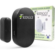 FRIDGGI - Fridge Door Alarm when Left Open, Freezer Door Alert with Delay, 60sec, 120sec, 180sec Reminders (Black)