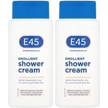 E45 Emollient Shower Cream 200ml x 2