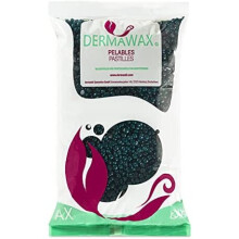 1 kg Dermawax Professional Azulene Hard Wax Beads- Full Body Stripless Depilatory Waxing Film Wax Beans Less Pain Formula Hair Removal of Face, Legs,