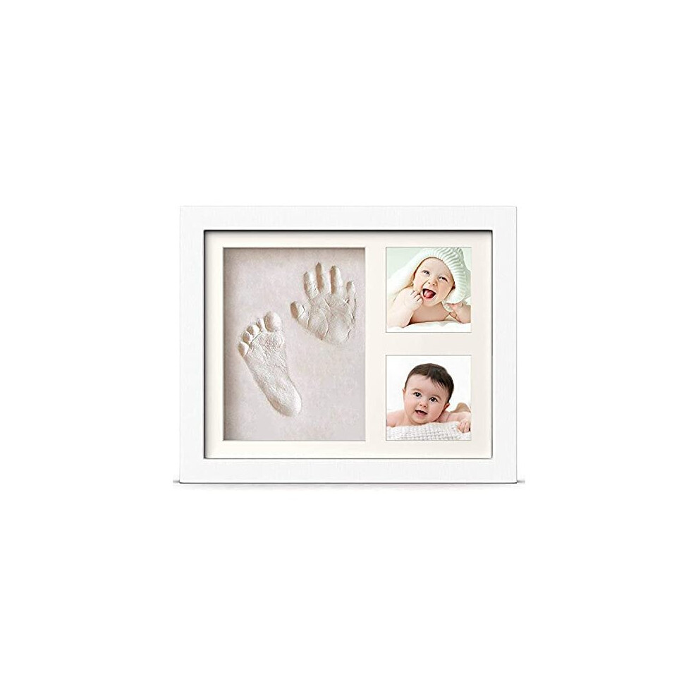 Pewingo Footprint Kit & Handprint Kit, Baby Photo Frame Kit Clay For Newborn Baby Girls And Boys, Baby Shower Gifts,Baby Registry, New Parents Gift,
