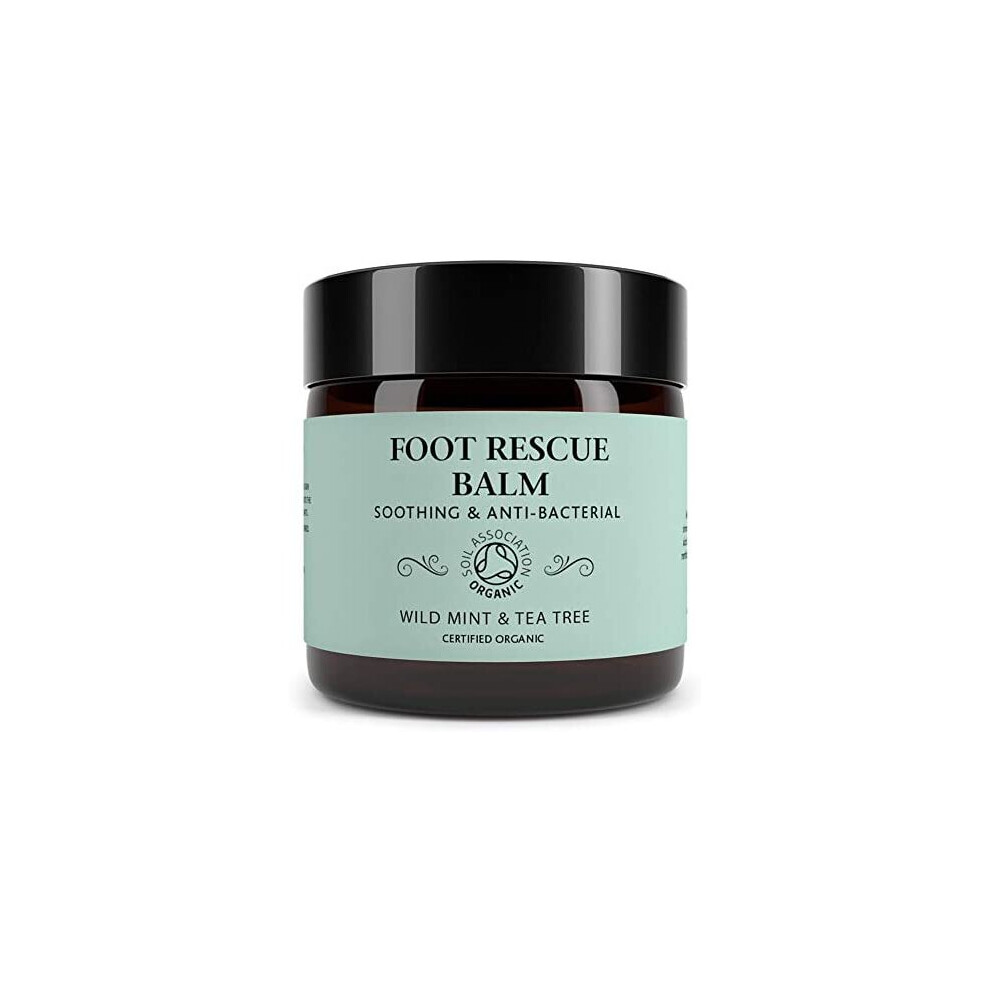 Botanicals Foot Rescue Balm For Cracked Heels, Very Dry Skin Cream For Athletes, Diabetics, Mint & Tea Tree 60G