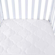 Waterproof Cot Mattress Protector Quilted Mattress Cover for Toddler Cot Bed 70x140cm