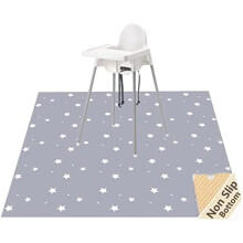 51? Splat Mat for Under High Chair/Arts/Crafts, Womumon Washable Spill Mat Waterproof Anti-Slip Floor Splash Mat, Portable Play Mat and Table Cloth