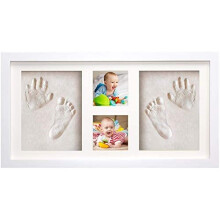 Baby Hand and Footprint Kit by Bubbleliss. Makes A Great Gift Present for Birthdays, Christenings and Baby Showers, Newborn Baby Keepsake Frames