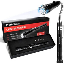 Hinshark Gifts for Men, Telescopic Magnetic Pickup Tool with LED, Fathers Day Gifts from Daughter Son, Gadgets for Men, Birthday Gifts for Him,