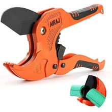 AIRAJ Plastic Pipe Cutter, PVC Cutter Ratchet Type Pipe Cutter,for Cutting Outer Diameter 42 mm PEX, PVC and PPR Plastic Hoses Premium Plastic Pipe