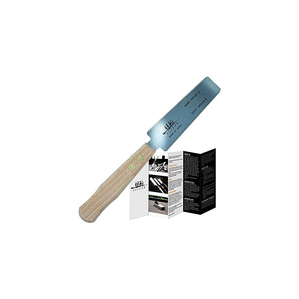 Suizan Japanese Flush Cut Trim Hand Saw 120Mm Pull Saw For Hardwood And Softwood