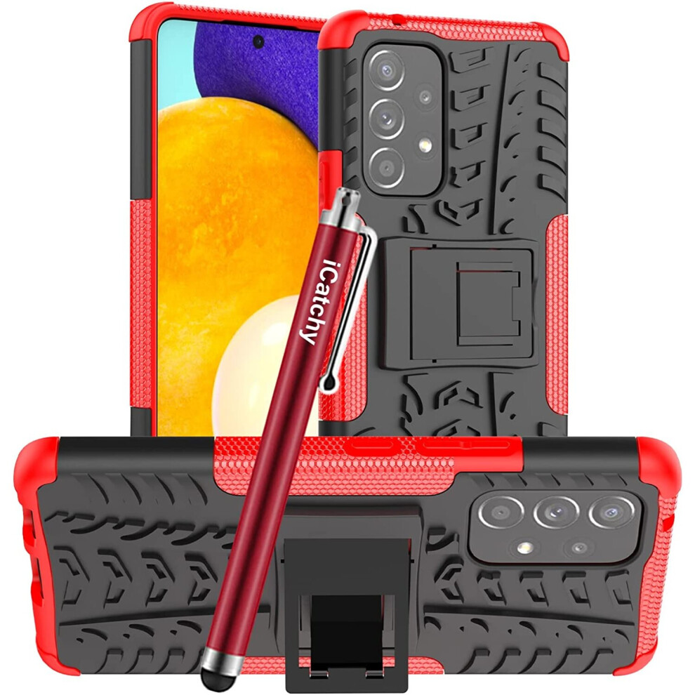 (Red) Samsung Galaxy A53 5G Dual Layer Shockproof Cover Red 5056298016747