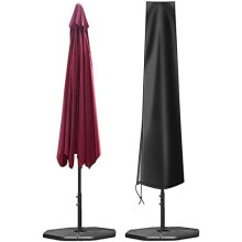 Parasol Cover Waterproof - 600D Heavy Duty Garden Parasol Cover Fit for 2.5m 2.7m 3m Large Outdoor Umbrella - Anti-UV Windproof Patio Umbrella