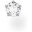 Thomas Sabo Thomas Sabo Ladies Single Stud Earring White Stone Small 925 Sterling Silver 2