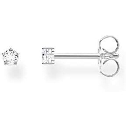 Thomas Sabo Thomas Sabo Ladies Single Stud Earring White Stone Small 925 Sterling Silver