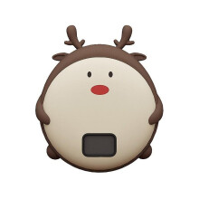 (Brown) 2 In 1 Rechargeable Hand Warmer Heating Power Bank 10000mah Cartoon Animal Hand Heater