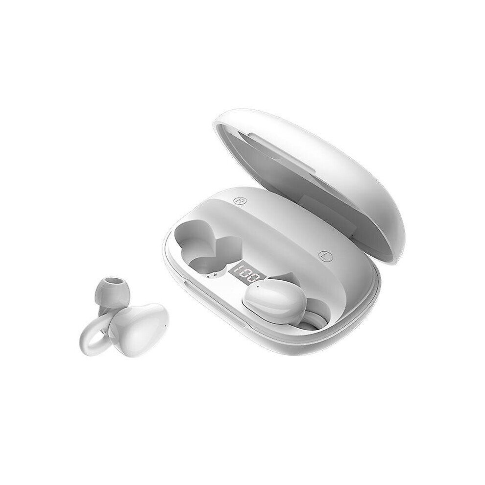 (White) Bluetooth Earbuds Wireless Waterproof Earphone Led Power Display Earpods White 768643443126