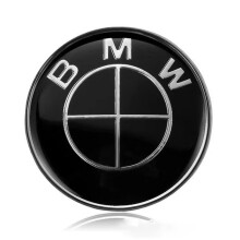 (8#) 45mm Badge Emblem Steering Wheel Airbag Sticker Logo For BMW Car Carbon Black/Blue/Red