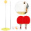 Ping Pong Rackets and Balls Table Tennis Trainer Base Training Practice Set 4