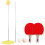 Ping Pong Rackets and Balls Table Tennis Trainer Base Training Practice Set 2