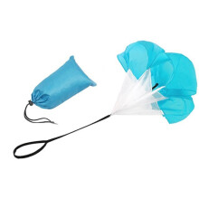 (Blue) Speed Parachute Strength Training Exercise Tool Equipment Umbrella Soccer Football Outdoor Fitness