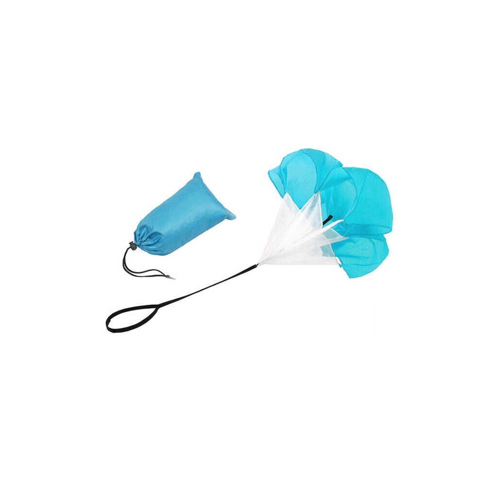 (Blue) Speed Parachute Strength Training Exercise Tool Equipment Umbrella Soccer Football Outdoor Fitness