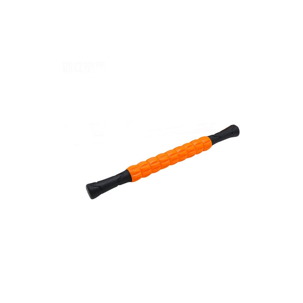 (Orange) Muscle Roller Stick Body Massage for Relieving Soreness and Cramping Sticks Yoga Blocks