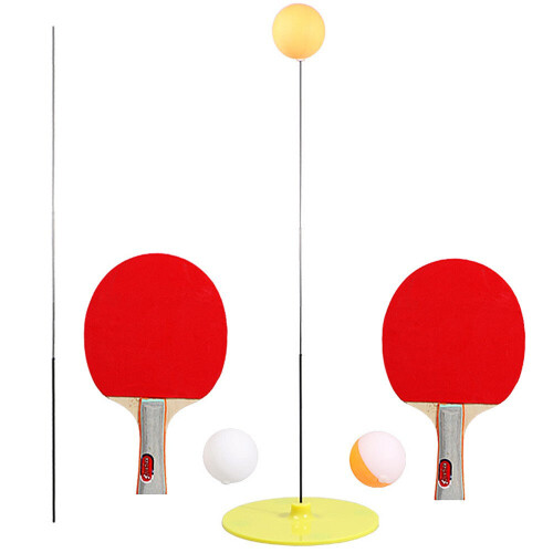 Ping Pong Rackets and Balls Table Tennis Trainer Base Training Practice Set 2