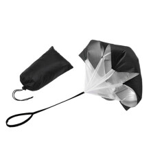 (Black) Speed Parachute Strength Training Exercise Tool Equipment Umbrella Soccer Football Outdoor Fitness