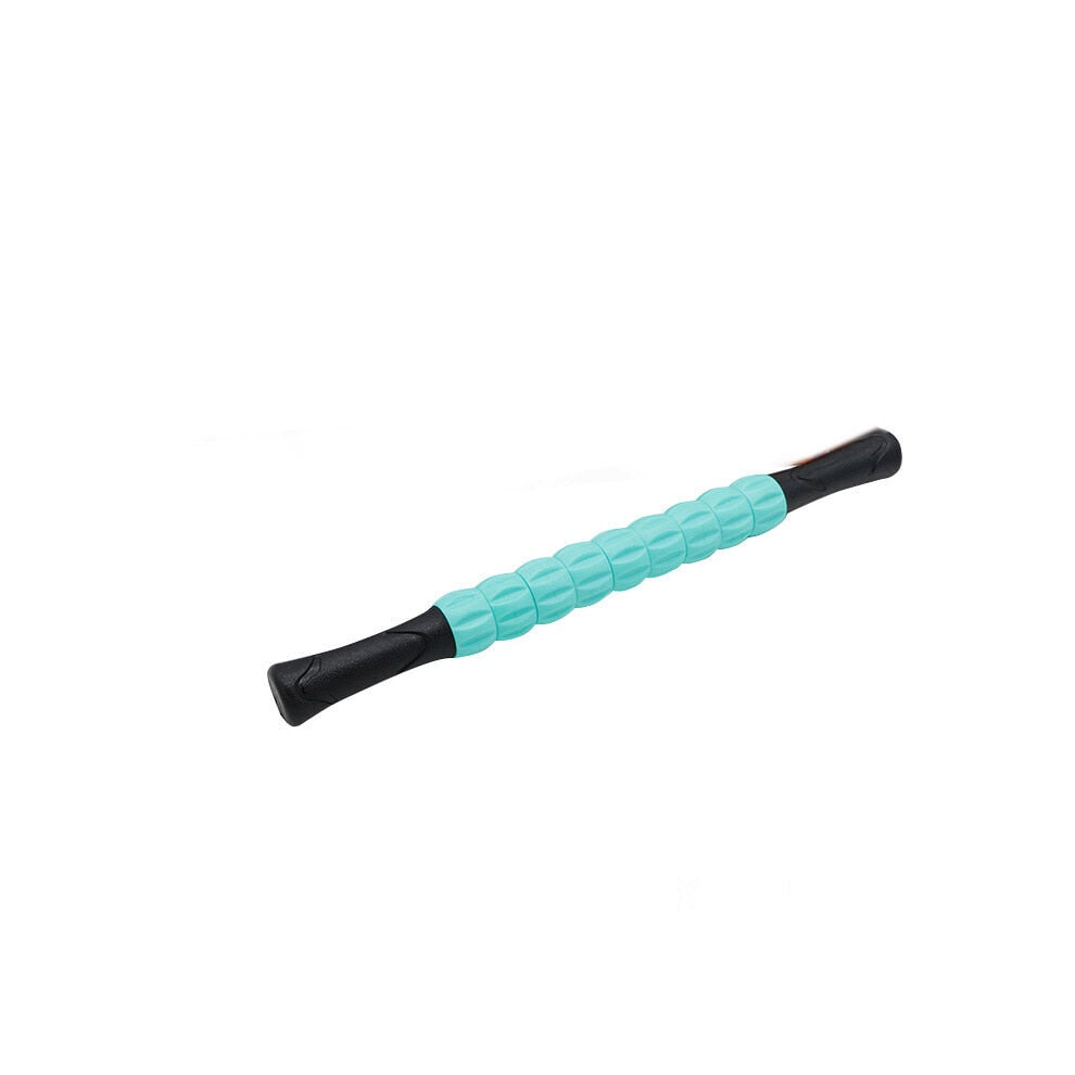 (Green) Muscle Roller Stick Body Massage for Relieving Soreness and Cramping Sticks Yoga Blocks