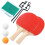 Portable Retractable Ping Pong Post Net Rack Paddles Adjustable Extending Paddle Bats 4