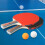 (L) Table Tennis 2 Player Set Bats Rackets 6