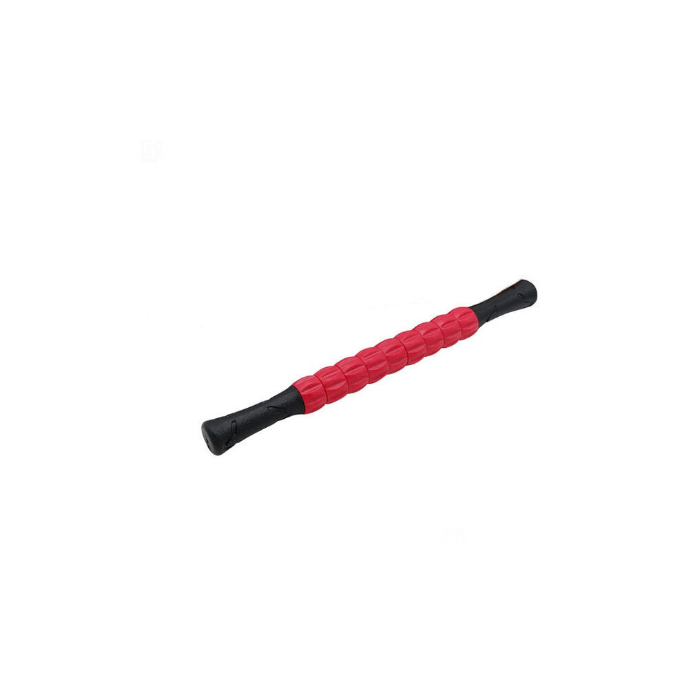 (Red) Muscle Roller Stick Body Massage for Relieving Soreness and Cramping Sticks Yoga Blocks