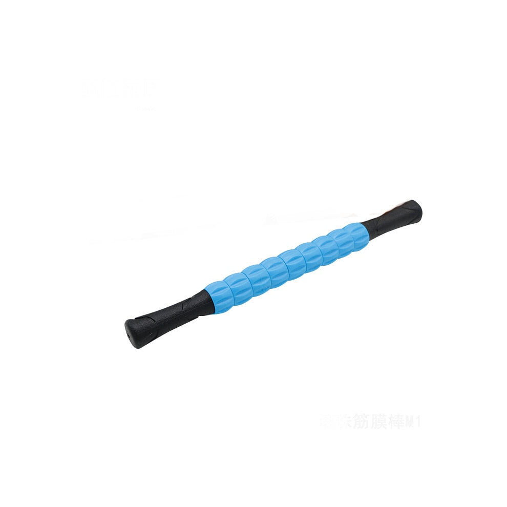 (Blue) Muscle Roller Stick Body Massage for Relieving Soreness and Cramping Sticks Yoga Blocks