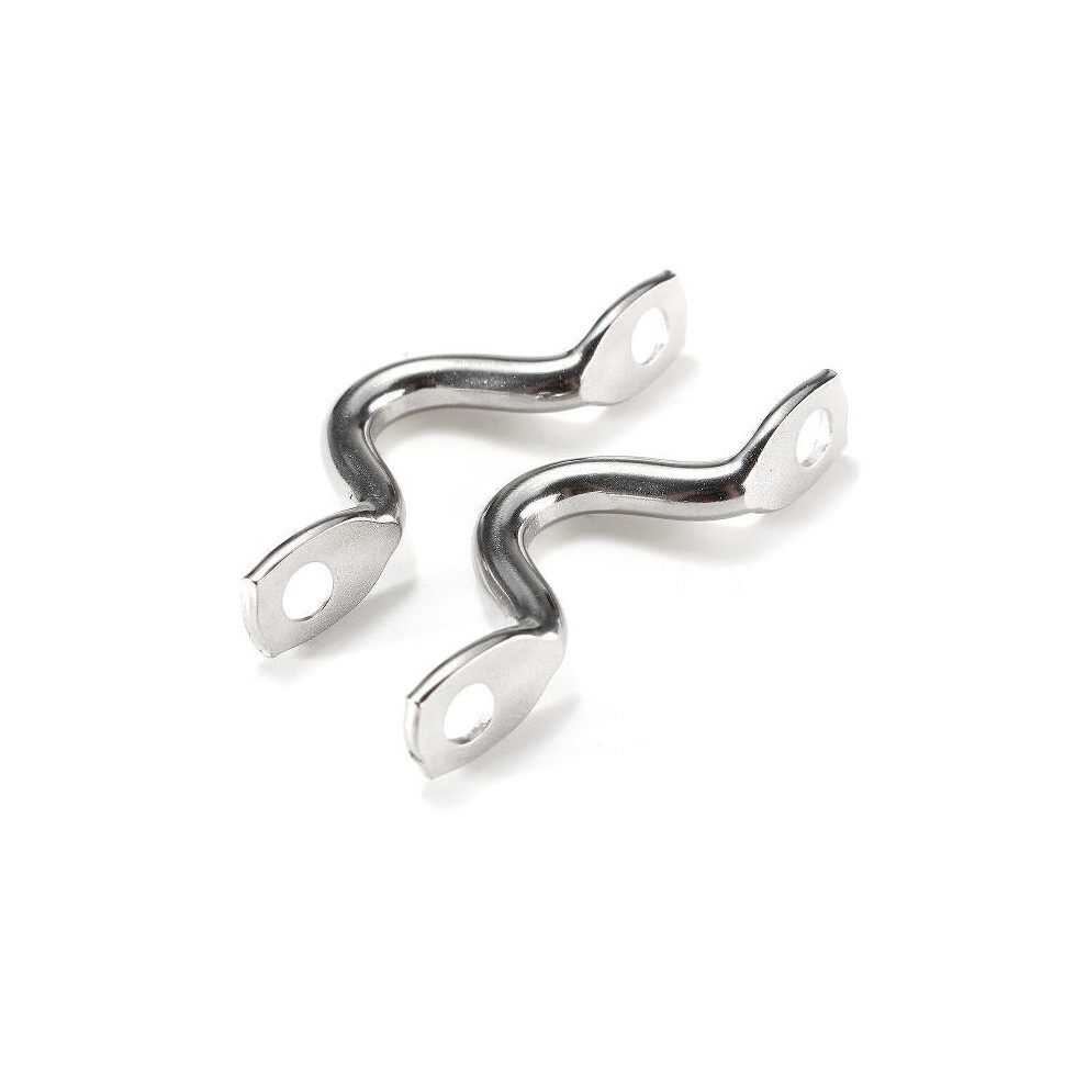 10Pcs Stainless Steel Boat Marine Canopy Bimini Pad Eye Strap Loop 5mm