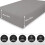 (Grey, Single) Extra Deep Fitted Sheets 40cm Bedsheet Single Double King & Super King 3